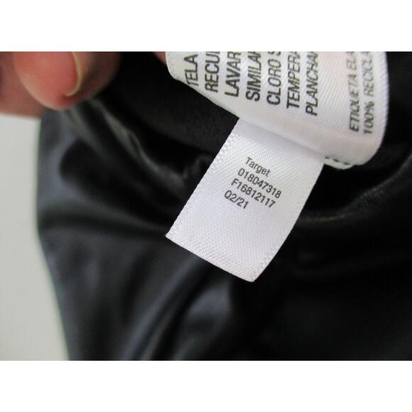 A New Day Faux Leather Pants Womens Small 28x27 Vegan Stretch High Waist Baggy - Picture 11 of 12